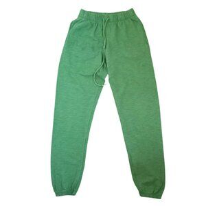 PINK Victoria’s Secret Green Jogger Sweatpants – Women’s Size S, Elastic Waist